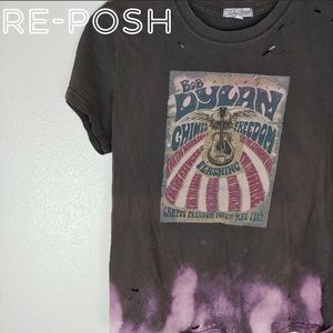 Lucky Brand distressed Bob Dylan tee | size XL
